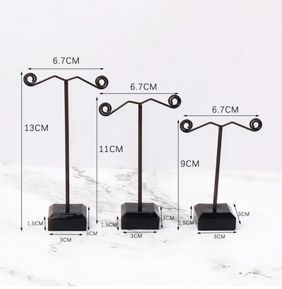 Mini metalinis auskarų stovas akrilinis didelis vidutinis mažas dydis auskarai kaklo papuošalai apyrankės, papuošalų stovas