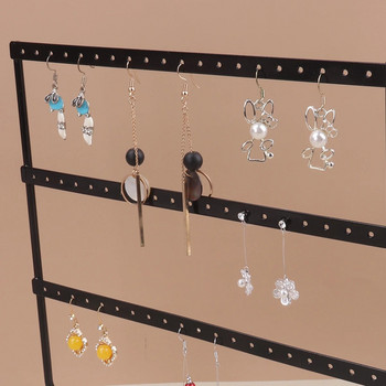 Βάση 57 οπών Κοσμήματα Οργάνωση Σκουλαρίκια Μενταγιόν Βραχιόλια Θήκη για κοσμήματα με ξύλινα σκουλαρίκια βάσης ράφι αποθήκευσης