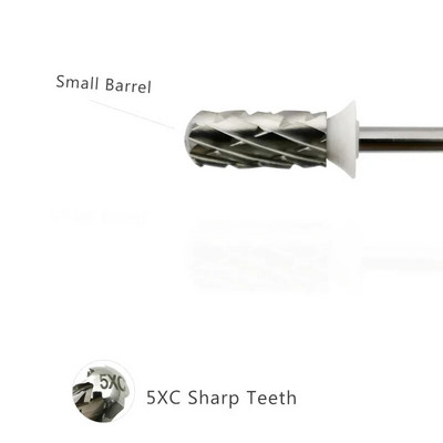 HYTOOS Round Top Barrel Carbide 5XC naelte puur, eemaldage paks geel, maniküüri puurid, tarvikud tööriistade tarnija