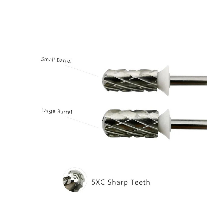 HYTOOS Round Top Barrel Carbide 5XC naelte puur, eemaldage paks geel, maniküüri puurid, tarvikud tööriistade tarnija