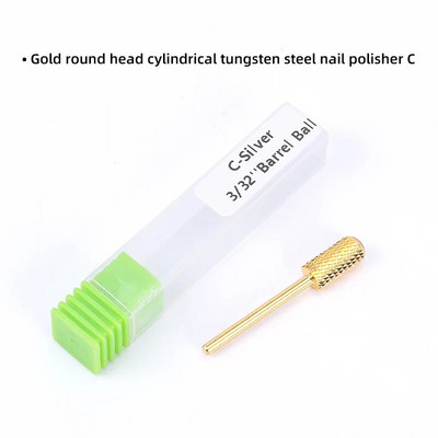 Poleerimismaniküür volframist terasest lihvimispea ühe silindriline kiilastüüpi poleerimispuur poleerimismaniküüri tööriistad