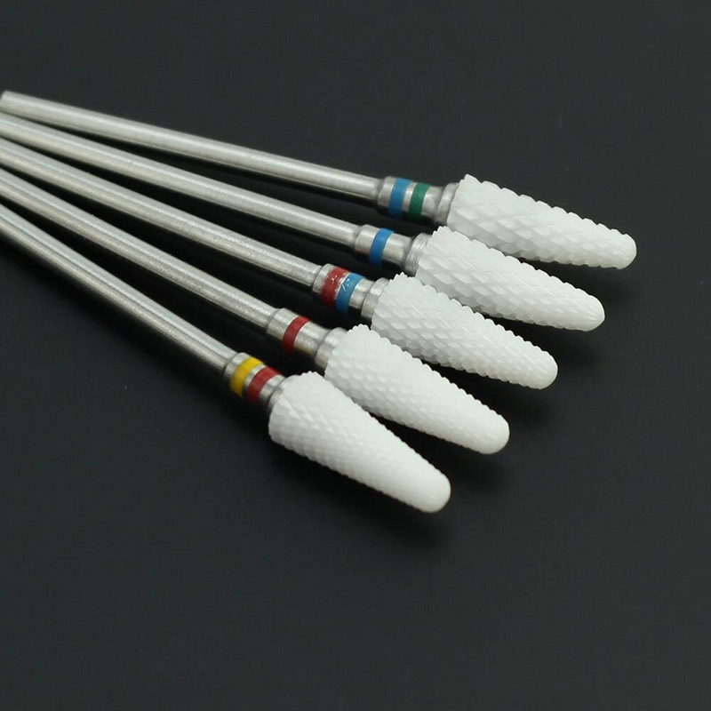 20 tipo keraminis nagų grąžtas Elektrinis frezavimo pjoviklis pedikiūrui Manikiūro aparato aksesuaras odelių šalinimas dildės Nagų įrankiai