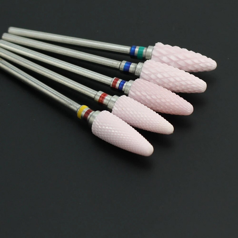 20 tipo keraminis nagų grąžtas Elektrinis frezavimo pjoviklis pedikiūrui Manikiūro aparato aksesuaras odelių šalinimas dildės Nagų įrankiai