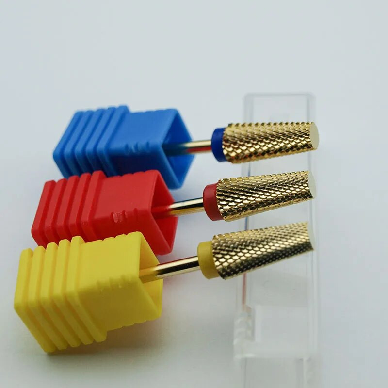 Easy Nail Uus kuldkarbiidist küünepuuriga koonusfrees maniküüri jaoks Eemaldage geel Acylics Tööriist Naelad Puuritarvikud