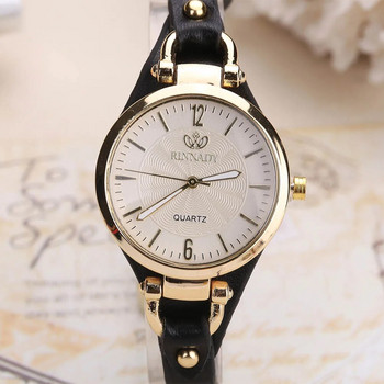 дропшип дамски ежедневни часовници с кръгъл циферблат и нитове PU кожена каишка ръчен часовник дамски аналогов кварцов часовник подарък
