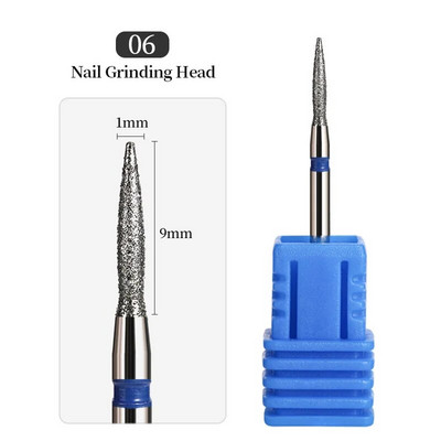 Τρυπάνια νυχιών από ατσάλι βολφραμίου Ηλεκτρικά τρυπάνια για μανικιούρ για φρεζάρισμα κοπτικών καρφιών αξεσουάρ για πεντικιούρ