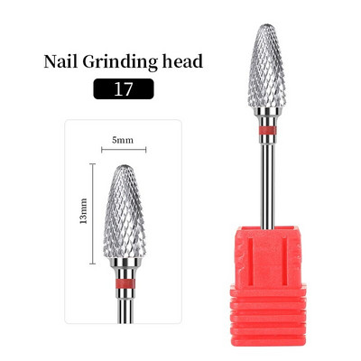 Τρυπάνια νυχιών από ατσάλι βολφραμίου Ηλεκτρικά τρυπάνια για μανικιούρ για φρεζάρισμα κοπτικών καρφιών αξεσουάρ για πεντικιούρ
