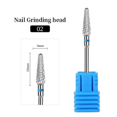 Τρυπάνια νυχιών από ατσάλι βολφραμίου Ηλεκτρικά τρυπάνια για μανικιούρ για φρεζάρισμα κοπτικών καρφιών αξεσουάρ για πεντικιούρ