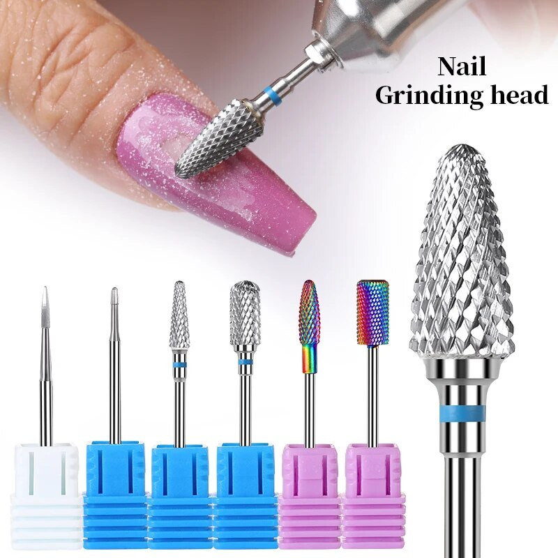 Τρυπάνια νυχιών από ατσάλι βολφραμίου Ηλεκτρικά τρυπάνια για μανικιούρ για φρεζάρισμα κοπτικών καρφιών αξεσουάρ για πεντικιούρ