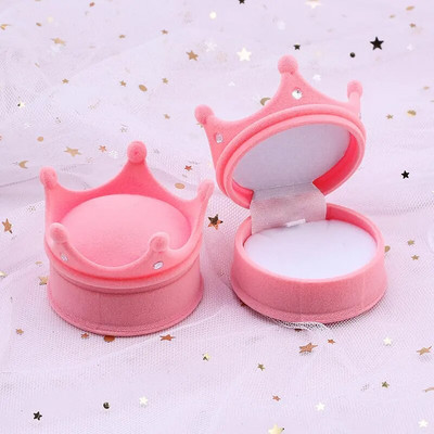 Ühes tükis sametest ehtekarbi kinkekarbi konteiner abielusõrmuste karbi sõrmuseümbris kõrvarõngahoidja ehete väljapaneku ja ehete pakendi jaoks