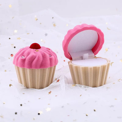 Ühes tükis sametest ehtekarbi kinkekarbi konteiner abielusõrmuste karbi sõrmuseümbris kõrvarõngahoidja ehete väljapaneku ja ehete pakendi jaoks