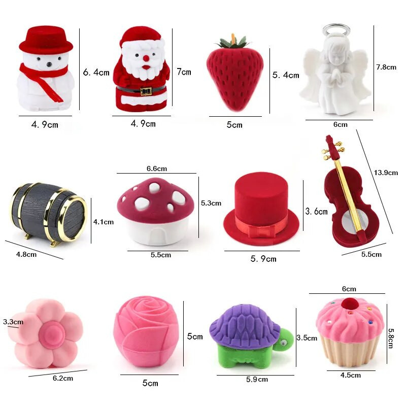 Ühes tükis sametest ehtekarbi kinkekarbi konteiner abielusõrmuste karbi sõrmuseümbris kõrvarõngahoidja ehete väljapaneku ja ehete pakendi jaoks