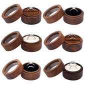 Puidust sõrmuse hoiukarp Ehtekarbi hoiustamiskarp Armastussõrmuse näidikukarp Kihluskingituste ümbris Armastuskingitus