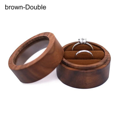 Puidust sõrmuse hoiukarp Ehtekarbi hoiustamiskarp Armastussõrmuse näidikukarp Kihluskingituste ümbris Armastuskingitus