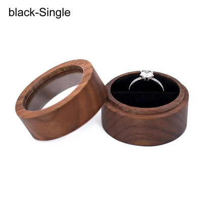 Puidust sõrmuse hoiukarp Ehtekarbi hoiustamiskarp Armastussõrmuse näidikukarp Kihluskingituste ümbris Armastuskingitus