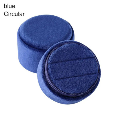 Peen sametsüdame/ümmarguse kujuga kahekordse rõngaga karbiga kihlasõrmuste karp koos eemaldatava kaanega sõrmuse vitriinkarbiga kingituste ehtekarp