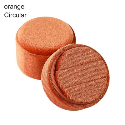 Peen sametsüdame/ümmarguse kujuga kahekordse rõngaga karbiga kihlasõrmuste karp koos eemaldatava kaanega sõrmuse vitriinkarbiga kingituste ehtekarp