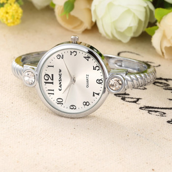 Πολυτελές χρυσό από ανοξείδωτο ατσάλι Γυναικεία ρολόγια Μόδα γυναικείο βραχιόλι Βραχιόλι ρολόι με κρυστάλλινο γυναικείο ρολόι Γυναικείο ρολόι Reloj Mujer