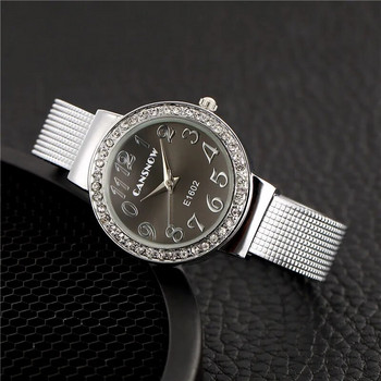 НОВ луксозен часовник за жени 2023 г. модни кристали злато сребро дамски елегантни ръчни часовници гривна стоманена гривна Zegarek Damski
