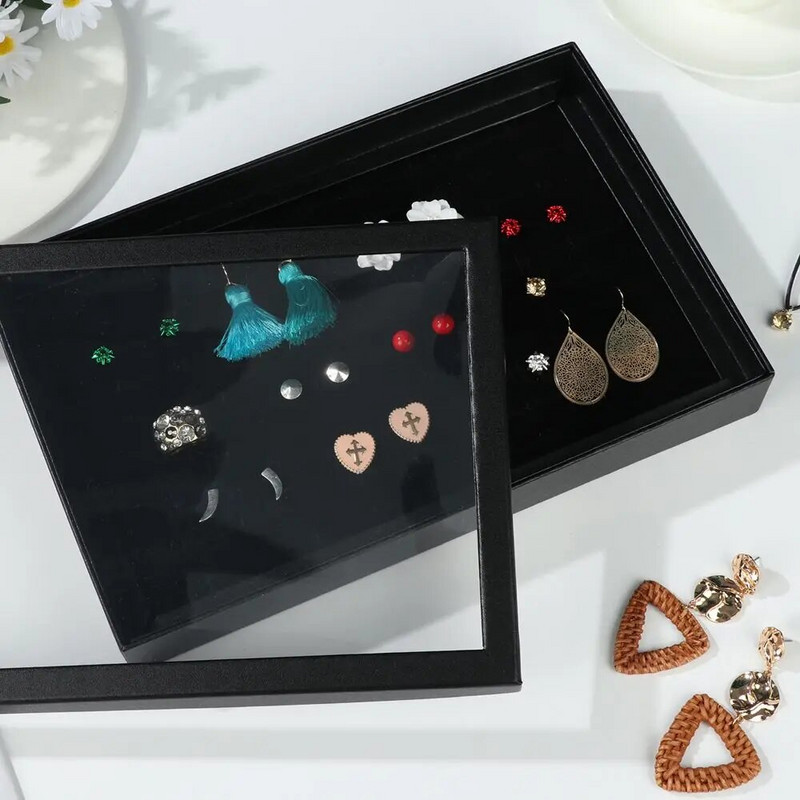 100 κουλοχέρηδες Οργάνωση κοσμημάτων Δισκοθήκη Θήκη αποθήκευσης κοσμημάτων με αποσπώμενη θήκη βιτρίνας κοσμήματος από αφρό Νέο