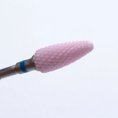 1tk Roosa keraamiline küünepuuriotsak, freeslõikur Pööratav küüneviil, maniküüri puhastamine küünenaha poleerimistarvikud