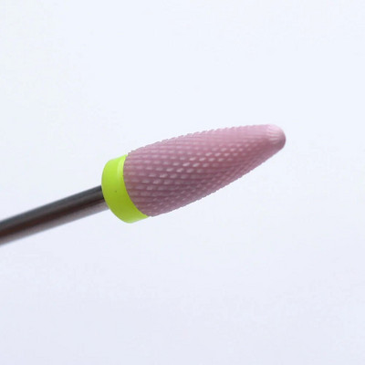 1tk Roosa keraamiline küünepuuriotsak, freeslõikur Pööratav küüneviil, maniküüri puhastamine küünenaha poleerimistarvikud