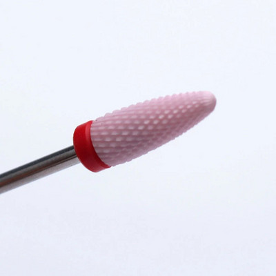 1tk Roosa keraamiline küünepuuriotsak, freeslõikur Pööratav küüneviil, maniküüri puhastamine küünenaha poleerimistarvikud