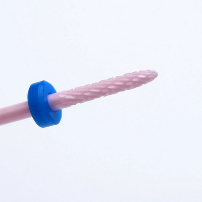 1tk Roosa keraamiline küünepuuriotsak, freeslõikur Pööratav küüneviil, maniküüri puhastamine küünenaha poleerimistarvikud