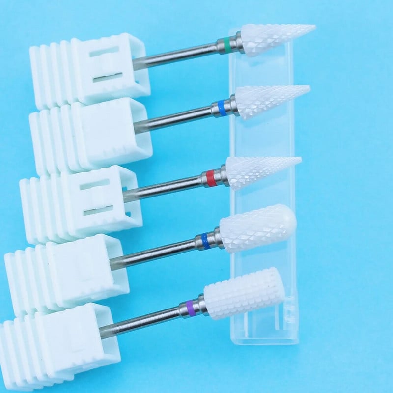 Keraminės frezavimo staklės Manikiūras Nagų grąžtai Elektriniai nagų dildės Rožiniai Mėlyni šlifavimo antgaliai Frezavimo pjovimo staklės Priedai