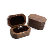 Retro pähkel puidust ehtekarp Sõrmus Kõrvarõngas Kaelakee Näidikast Kihlus abielusõrmuse hoidik Armastuse kingituste ümbris Uus