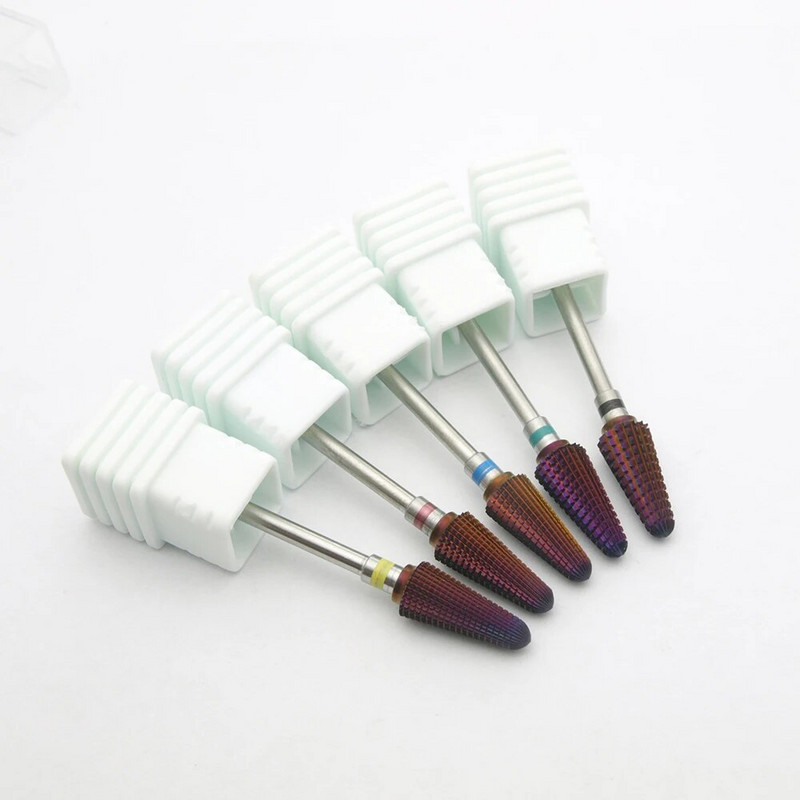 purpursarkana tornado urbjmašīna Karbīda nagu urbji Tornado karbīda uzgaļa frēzes manikīram pedikīram nagu piederumi