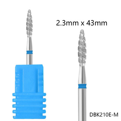 Vnjaoi nagų grąžtai spiralinis frezavimo pjoviklis, skirtas manikiūrui, sukamieji antgaliai odelių valymui Priedai Nagų dildės Dailės įrankiai