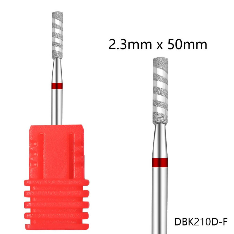 Vnjaoi nagų grąžtai spiralinis frezavimo pjoviklis, skirtas manikiūrui, sukamieji antgaliai odelių valymui Priedai Nagų dildės Dailės įrankiai