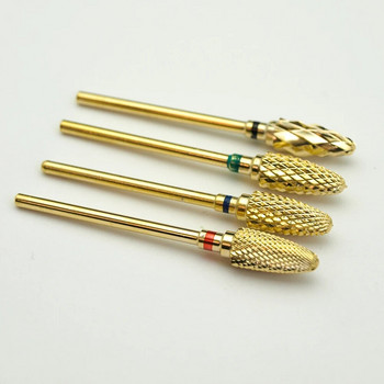 Ново! Gold Pro.Carbide свредло за нокти, електрическо Качествено свредло за пила за нокти, грубо свредло за нокти, 3/32\'\' висококачествено свредло за нокти
