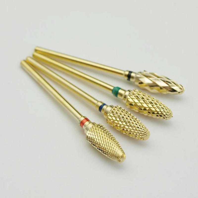 Uus! Gold Pro.Carbide elektriline küüneviil Kvaliteetne küüneviili puur jämekarbiidpuur 3/32`` kõrge kvaliteediga küüneviil