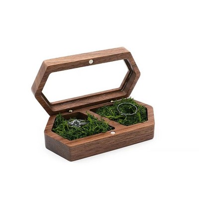 Puidust ehtekarbi vitriinkarp, suure mahutavusega reisihoiukarp Kõrvarõngaste sõrmuse hoiustamine Naiste helmekarp Kingitus