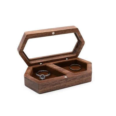 Puidust ehtekarbi vitriinkarp, suure mahutavusega reisihoiukarp Kõrvarõngaste sõrmuse hoiustamine Naiste helmekarp Kingitus