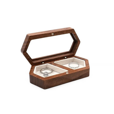 Puidust ehtekarbi vitriinkarp, suure mahutavusega reisihoiukarp Kõrvarõngaste sõrmuse hoiustamine Naiste helmekarp Kingitus