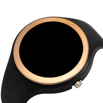 Дамски цифров часовник Силиконов часовник за момиче Личност Кръгъл електронен часовник Водоустойчив Цифров ръчен часовник за спорт на открито