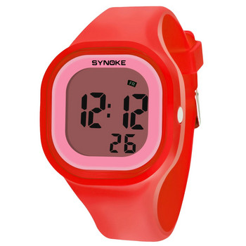 SYNOKE Дамски цифрови часовници Модни водоустойчиви светещи хронографи Студентски електронни часовници Подаръци за момичета Relogio Feminino