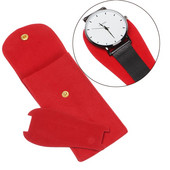 1 tk Flannelette kellade hoiukott Kellad taskud tolmukaitsekollektsioon kaasaskantav käekella kaitsekott Uus kellakarpide ümbris