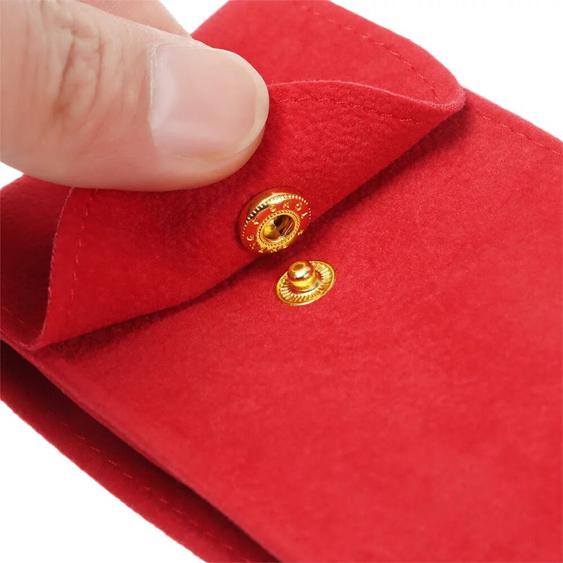 1 tk Flannelette kellade hoiukott Kellad taskud tolmukaitsekollektsioon kaasaskantav käekella kaitsekott Uus kellakarpide ümbris