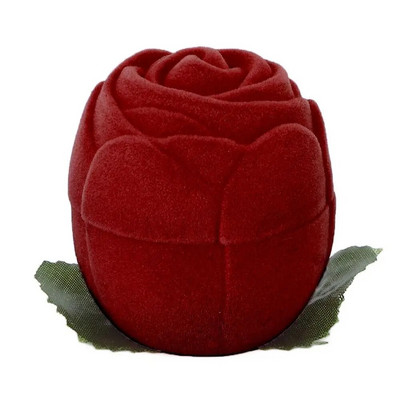 Roosi flokeeriva sõrmuse kaelakeekarp Mini ehtekõrvarõngaste hoidikümbris pakkekarp ehete hoiustamisvahend kihlusmoe jaoks