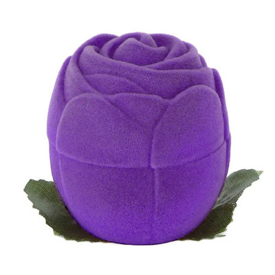 Roosi flokeeriva sõrmuse kaelakeekarp Mini ehtekõrvarõngaste hoidikümbris pakkekarp ehete hoiustamisvahend kihlusmoe jaoks