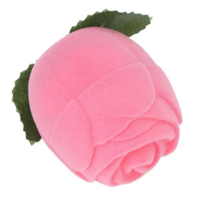 Roosi flokeeriva sõrmuse kaelakeekarp Mini ehtekõrvarõngaste hoidikümbris pakkekarp ehete hoiustamisvahend kihlusmoe jaoks