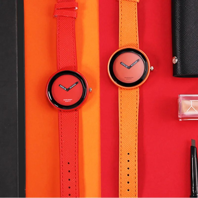 Akciós divat Női karórák Bőr női karórák Női karórák Fiatal lány karóra Egyszerű óra reloj mujer relogio feminino