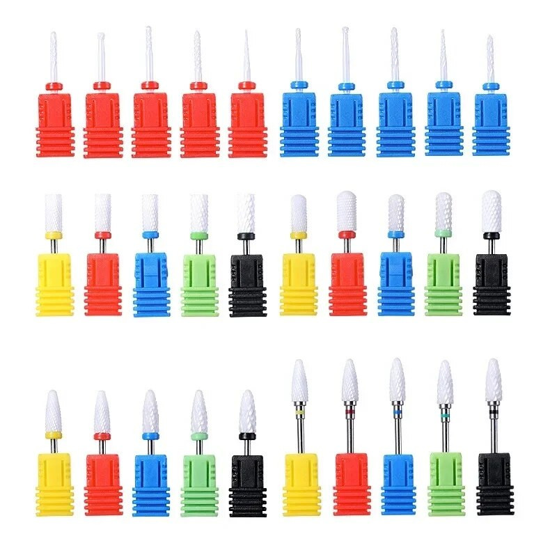 Keraamilisest karbiidist küünepuuriots Pööratav puurimisfrees naelaotsakud Elektriline puurmasin maniküüri pediküüri viilideks Tööriistad