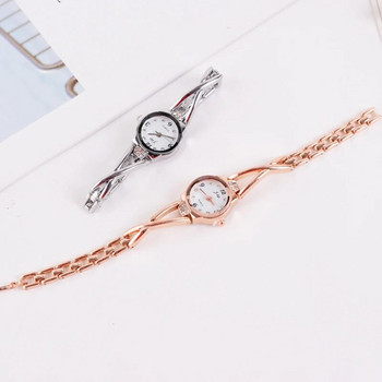 Нови модни дамски часовници Луксозни часовници с кристали Дамски каишки от неръждаема стомана Кварцова гривна Дамски рокли Часовници Reloj Mujer