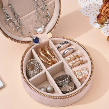Velvet Jewelry Box Multifunctional Protection Κουτί αποθήκευσης κοσμημάτων Σκουλαρίκια Κολιέ Δαχτυλίδι κοσμήματα Organizer Δοχείο για μπιμπελό