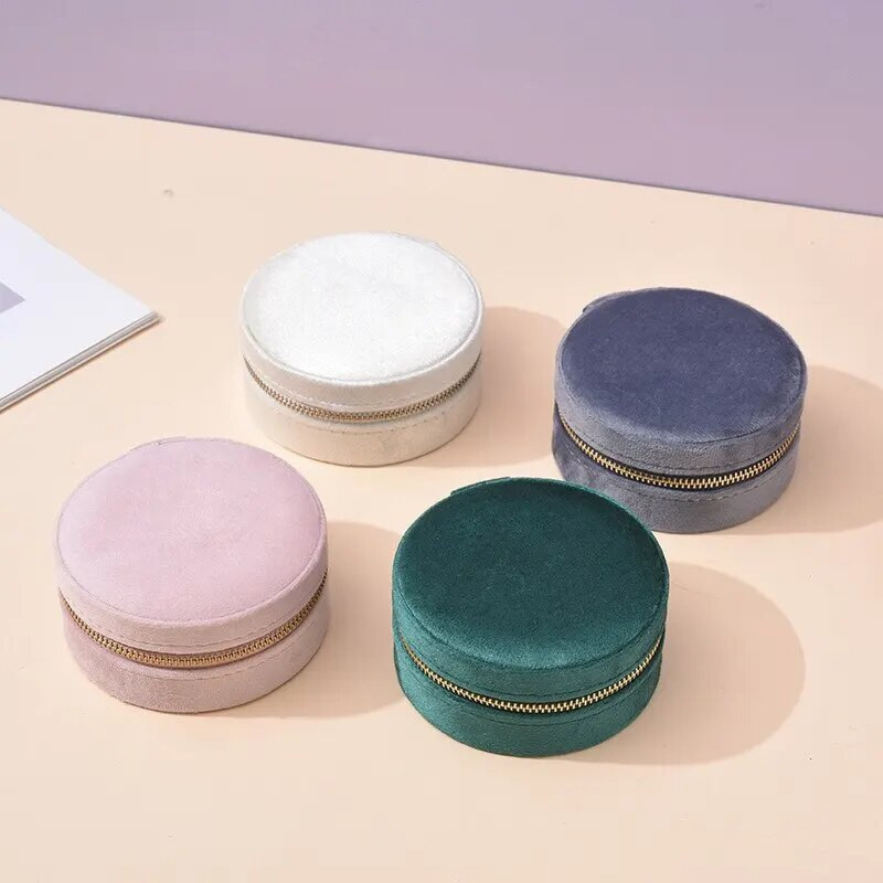 Aksominė papuošalų dėžutė Daugiafunkcinė apsauga Papuošalų laikymo dėžutė Auskarai Kaklo papuošalai Žiedas Papuošalų Organizatorius Indelis smulkmenoms